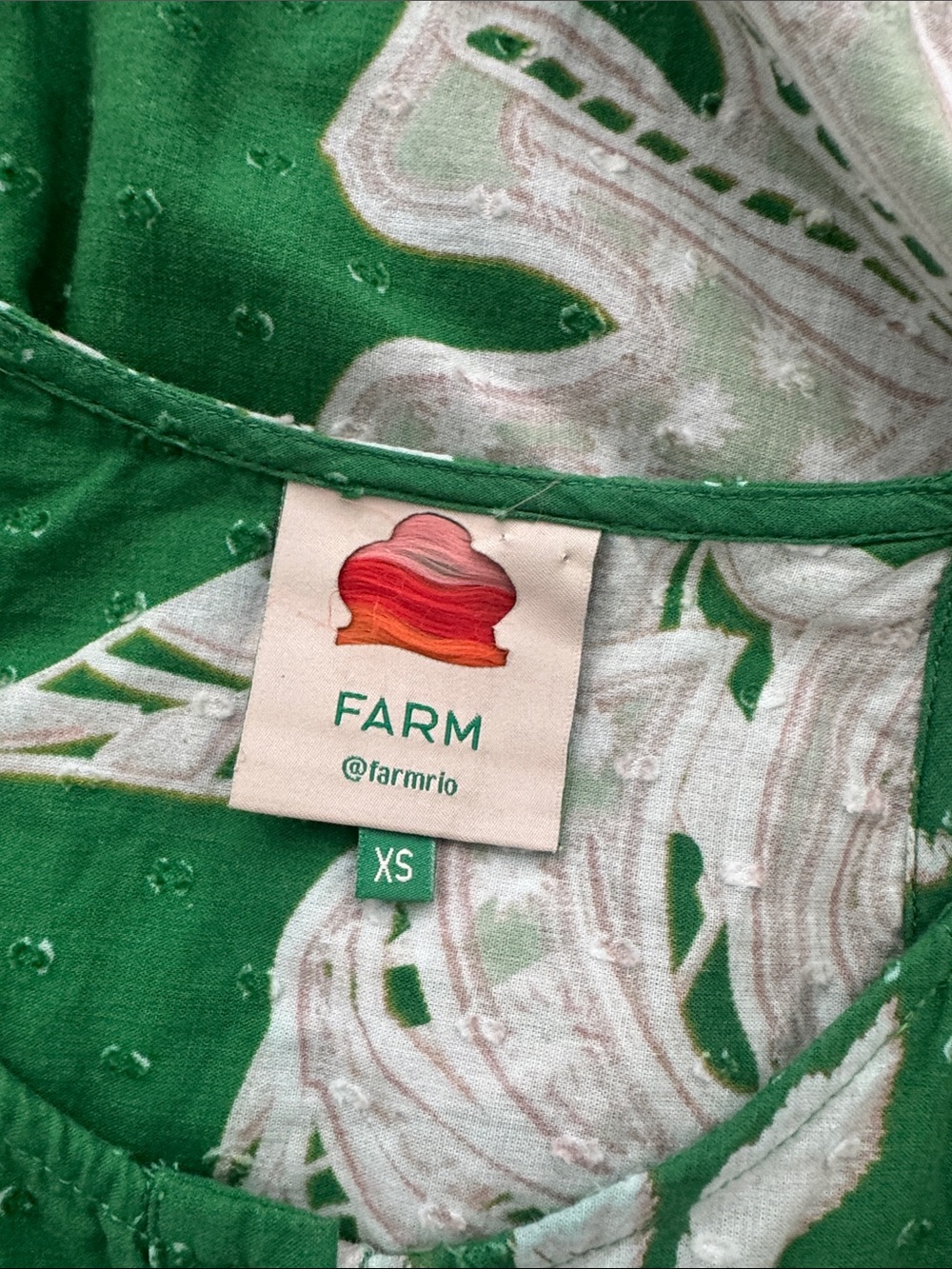 Farm Rio Green Tropical-Print Maxi Dress - Picture 3 of 4